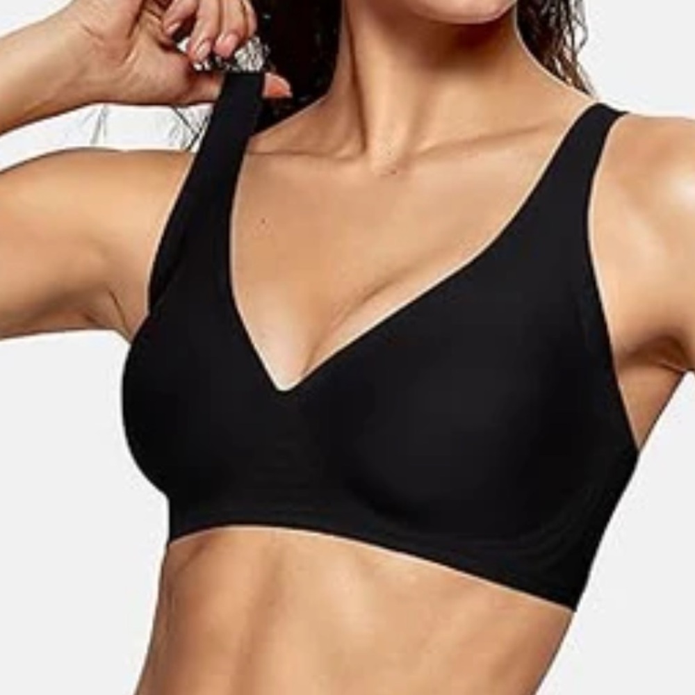 Oeak Women's Shapewear Padded Bra XXL Black Feminine Comfy Chic Activewear New